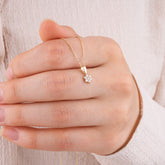 14K Gold Diamond Flower Necklace – Bloom