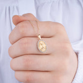 14 Ayar Altın Meryem Ana Kolyesi – Sancta