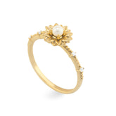 14K Gold Pearl & Diamond Ring – Elyen