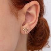 14K Gold Diamond Tree Stud Earrings – Arbor