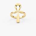 14K Gold Ankh Ring, Egyptian Symbol of Life – Neriah