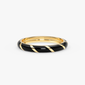 14K Gold Multicolor Enamel Band for Women – Mirella