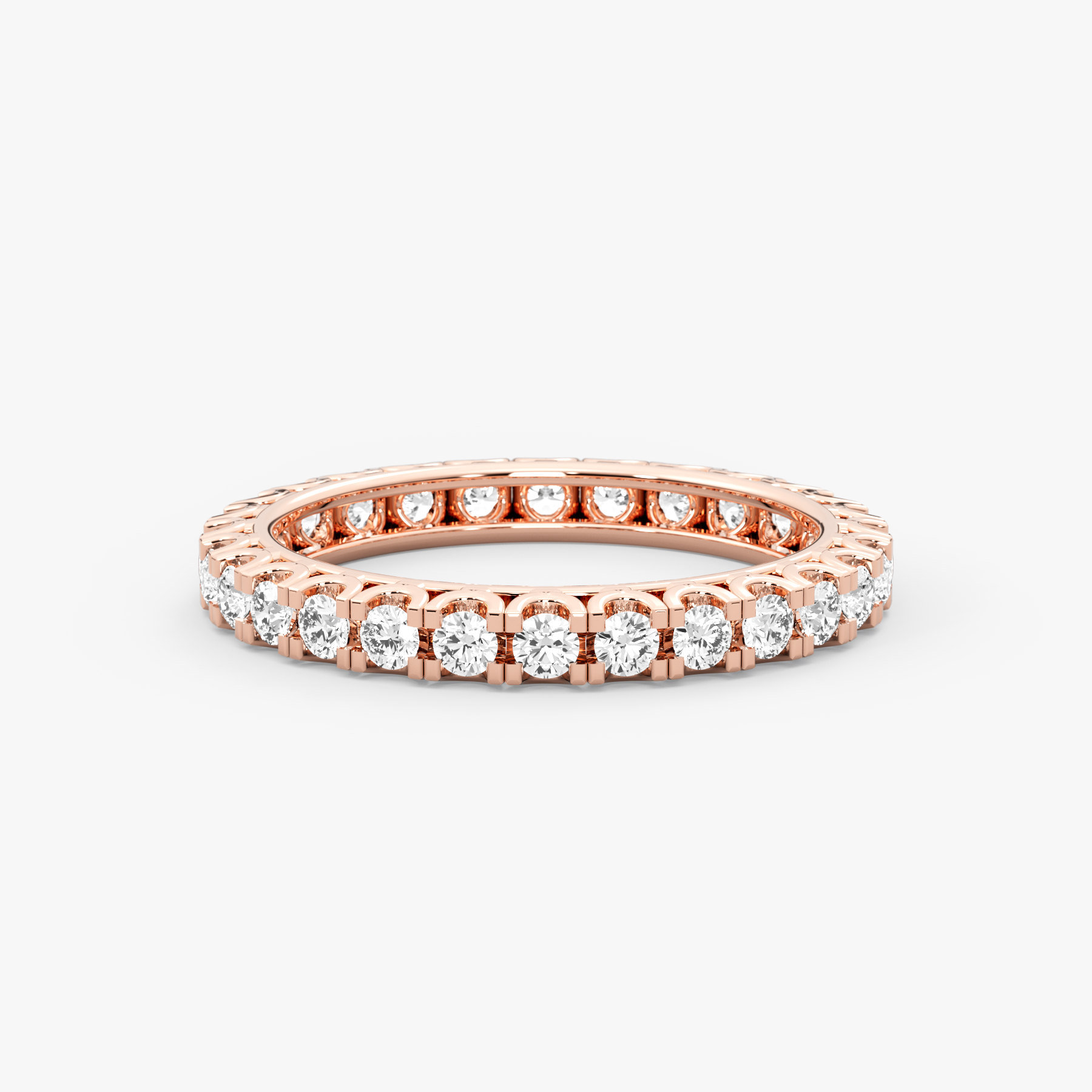 14K Gold Diamond Eternity Band – Vionne