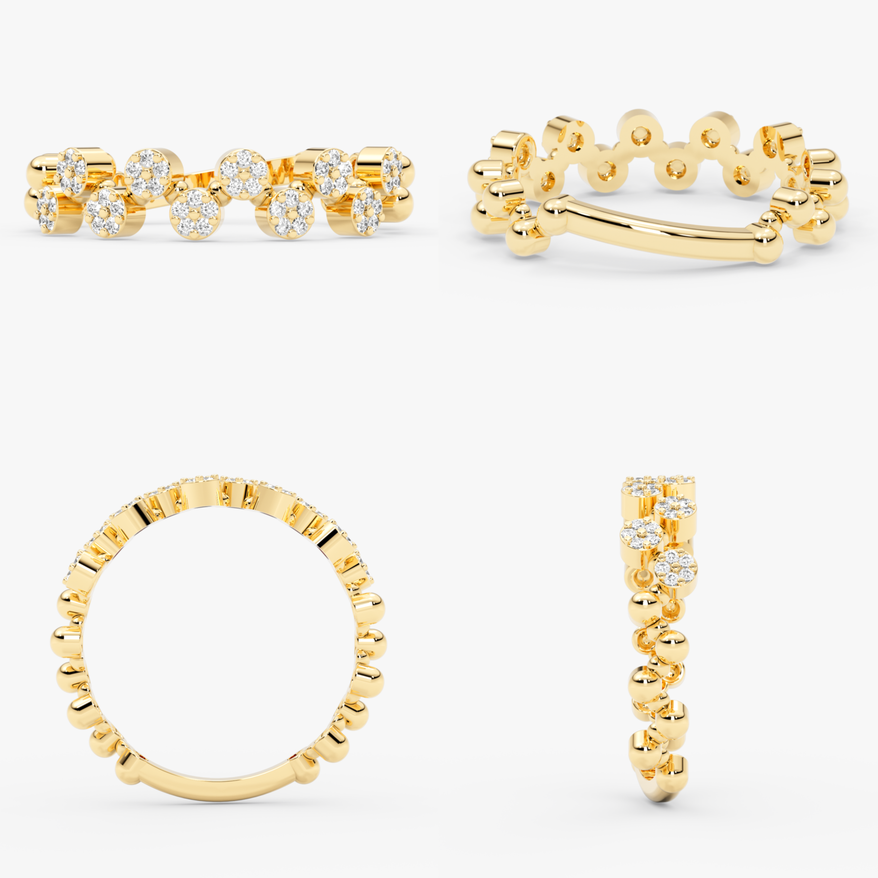 14 Ayar Katı Altın Pırlanta Yüzük – Meliora 