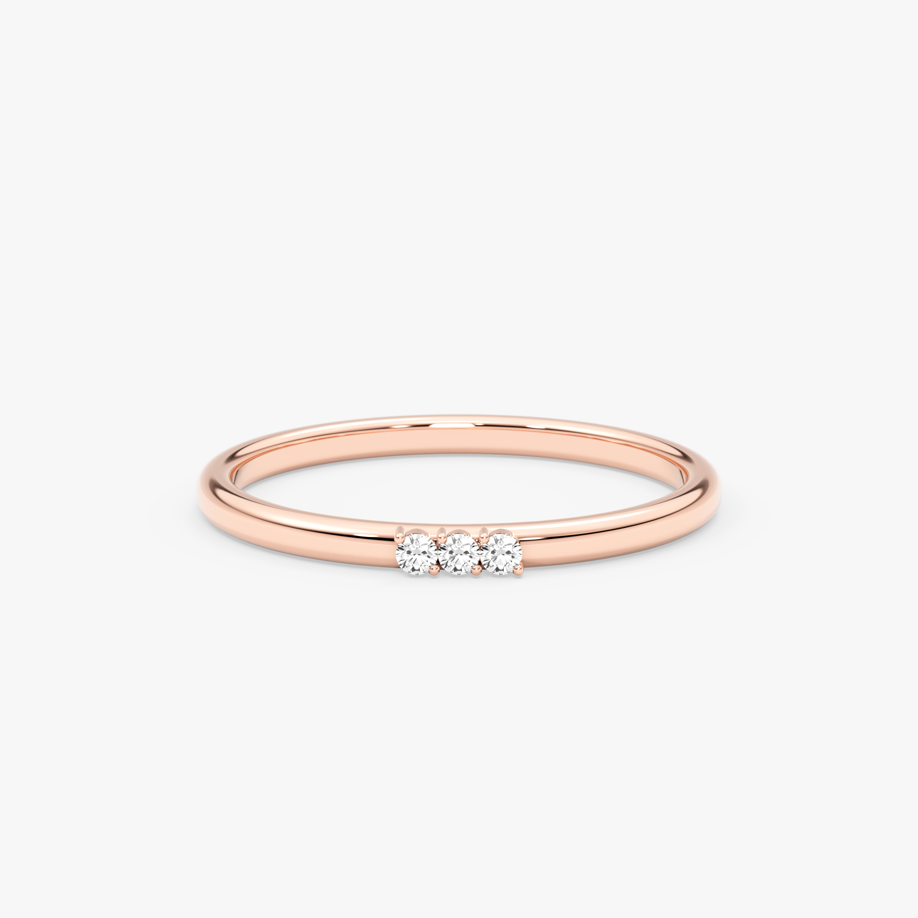14K Gold Diamond Trio Ring – Arlisse