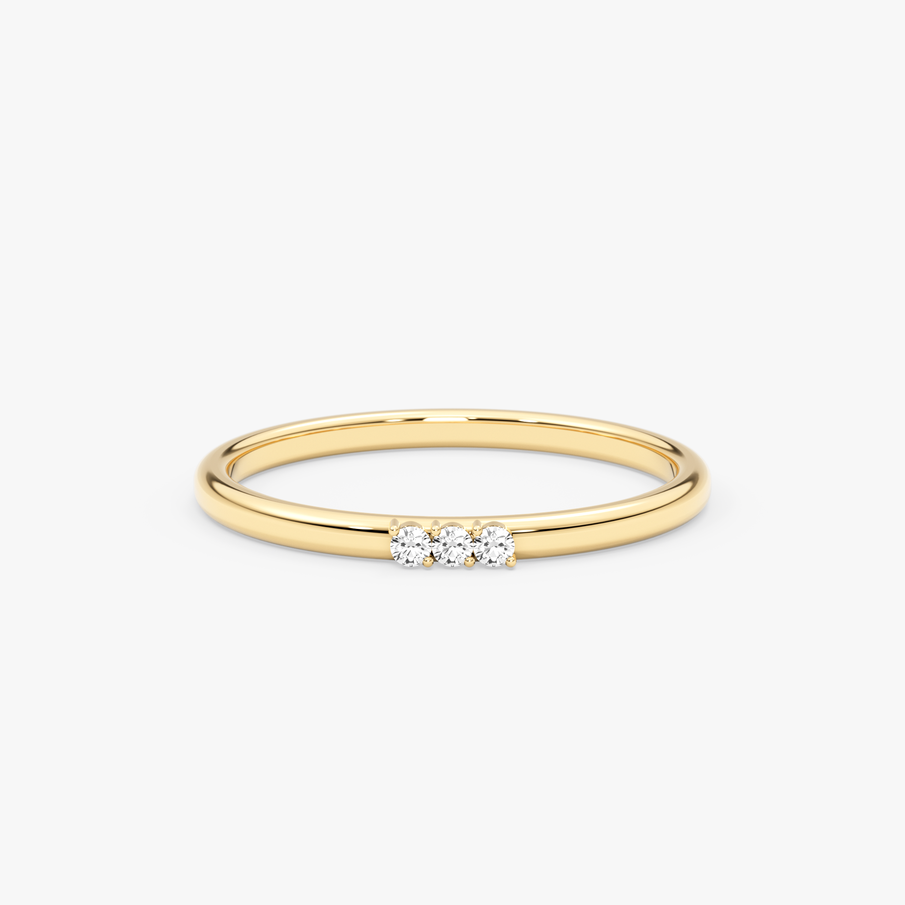 14K Gold Diamond Trio Ring – Arlisse