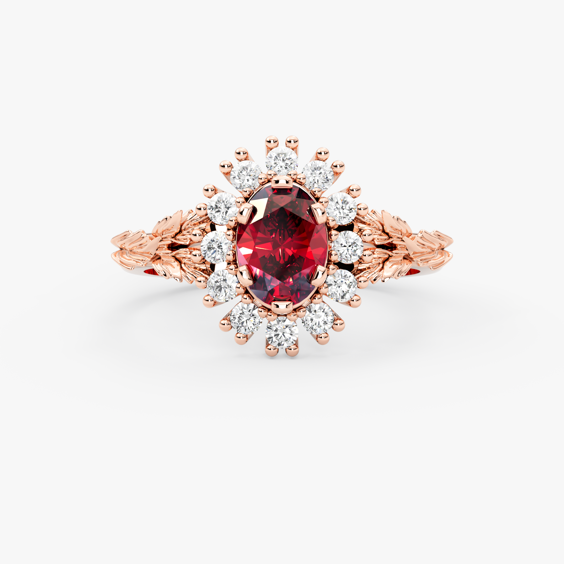 14K Gold Ruby & Diamond Ring – Carmelle