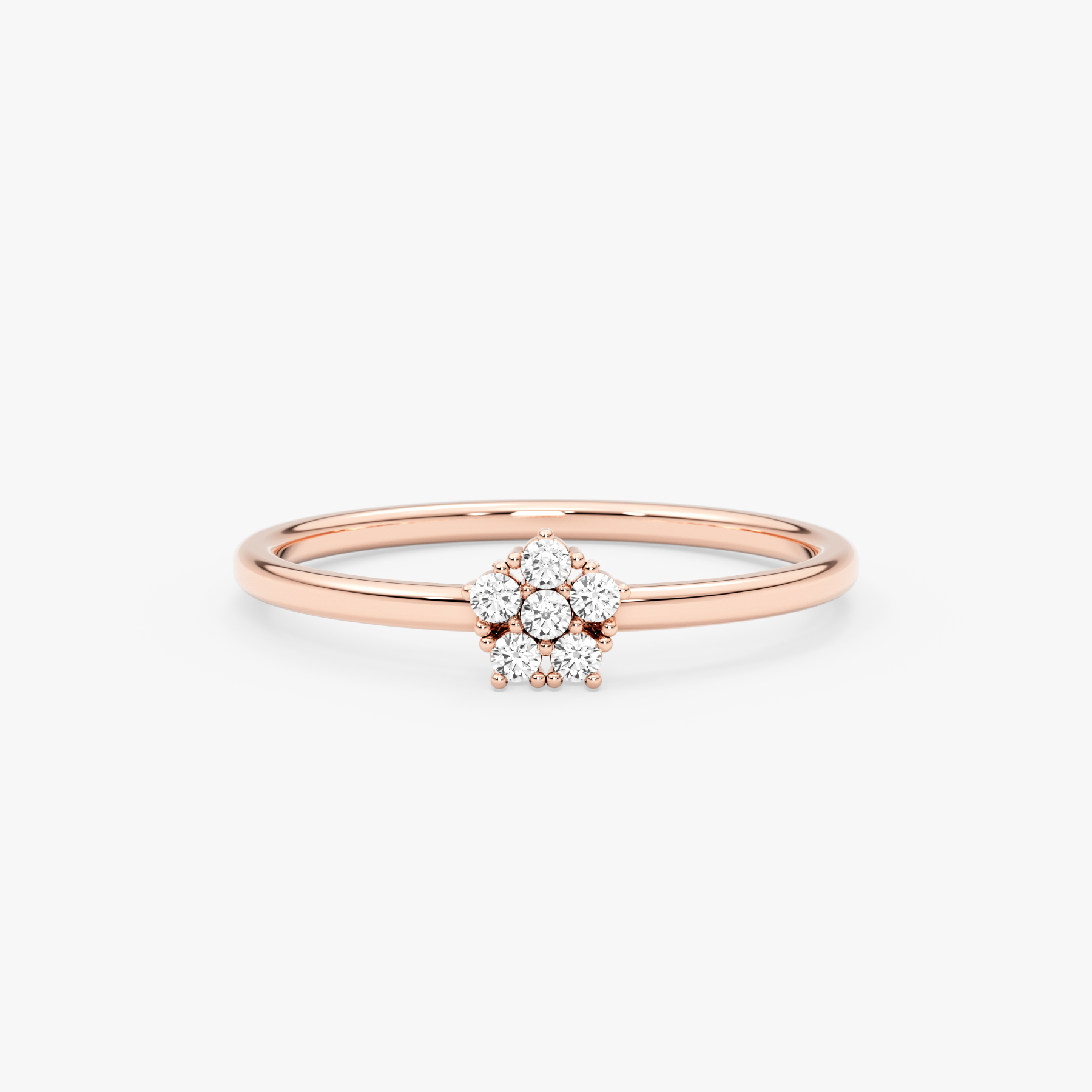 14K Gold Diamond Flower Ring – Florisse