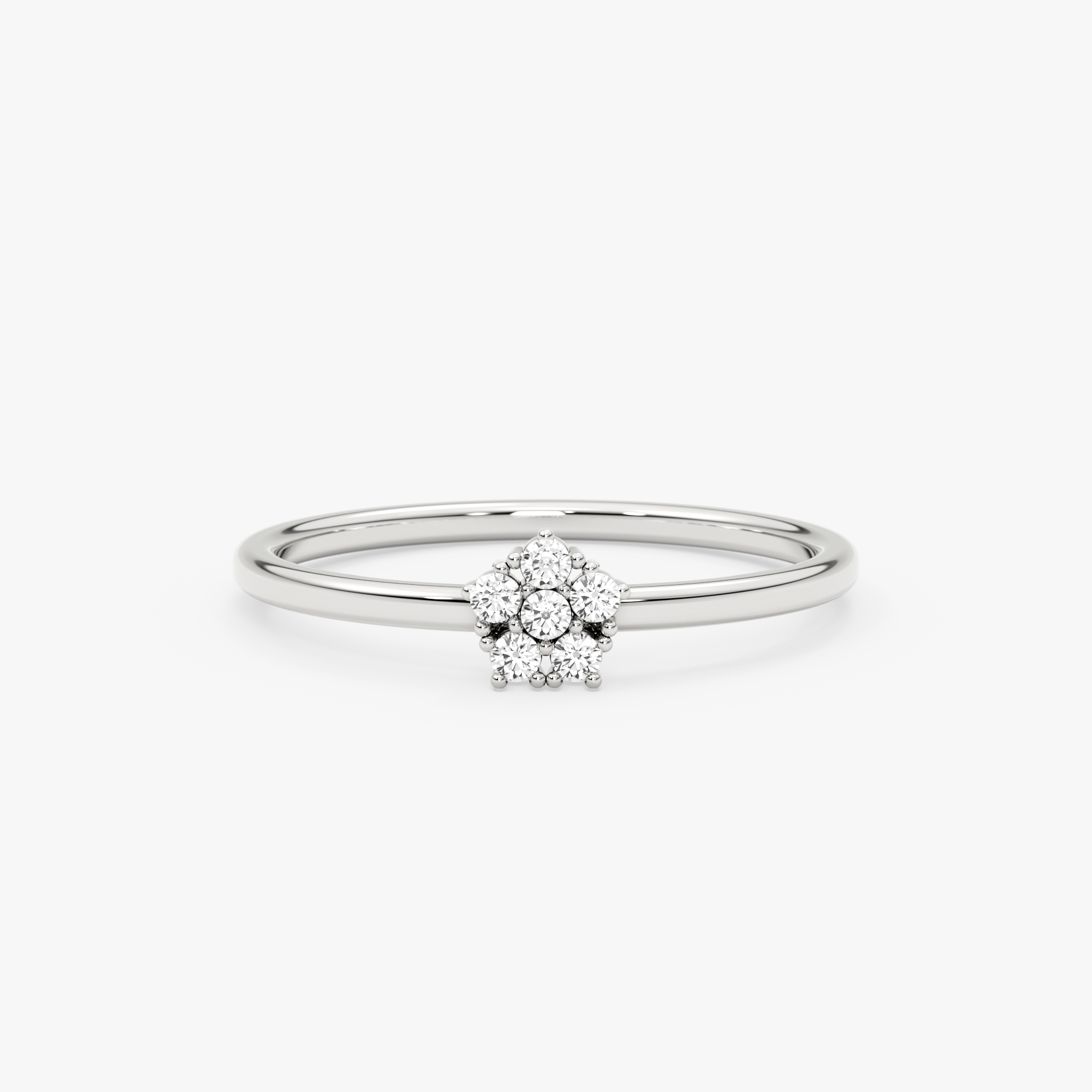 14K Gold Diamond Flower Ring – Florisse
