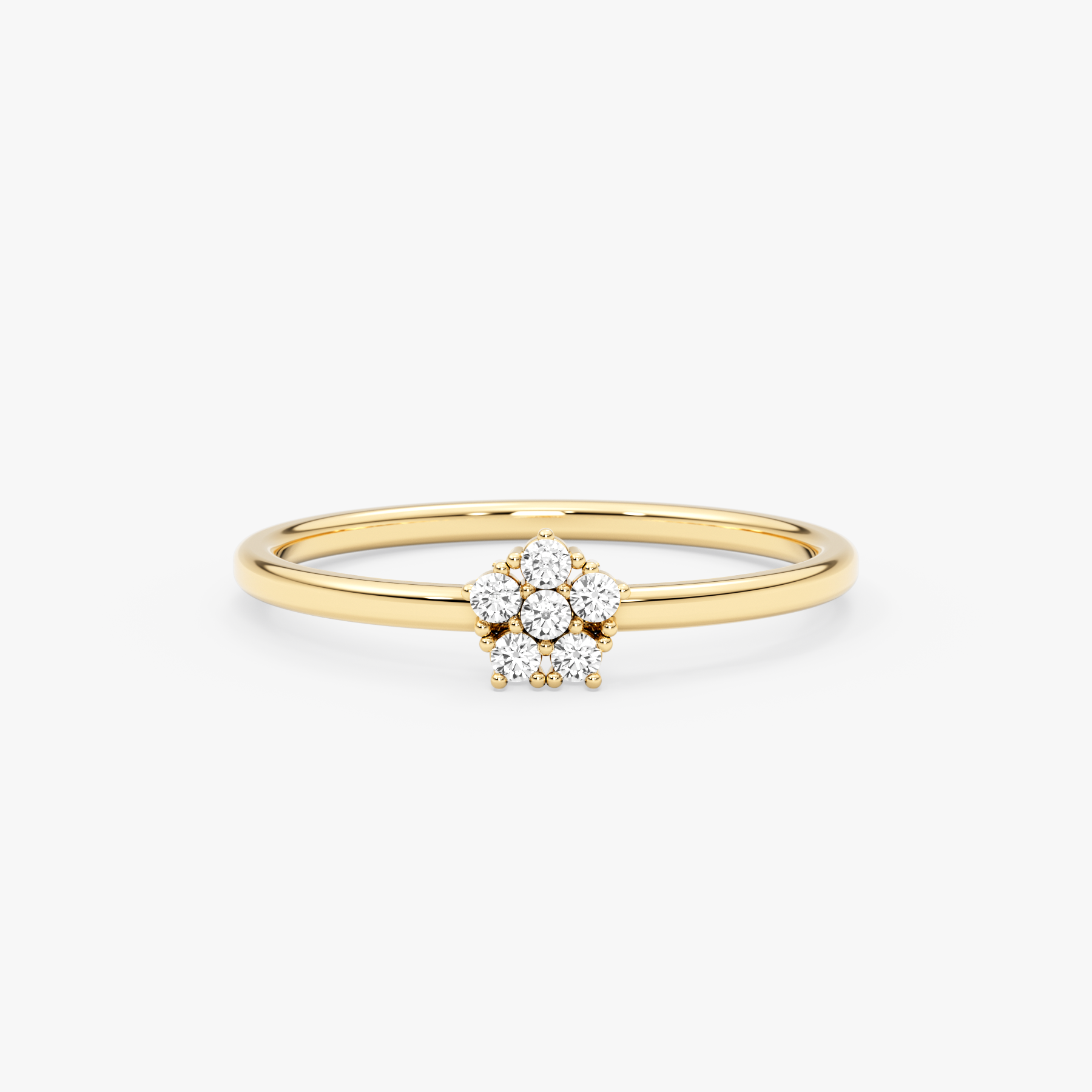 14K Gold Diamond Flower Ring – Florisse