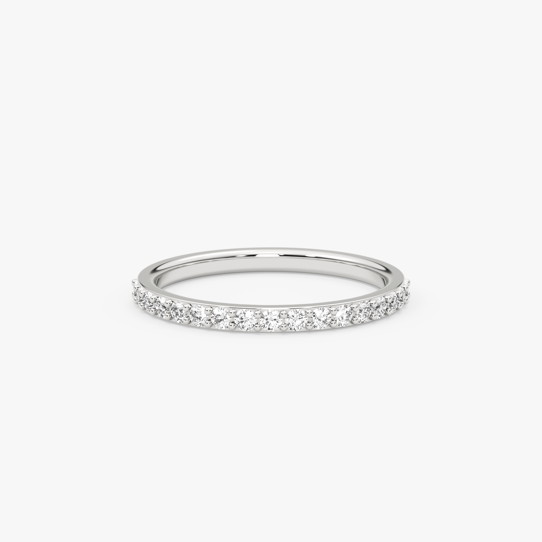 14K Gold 1.40 MM Round Diamond Half Eternity Band – Mirvane