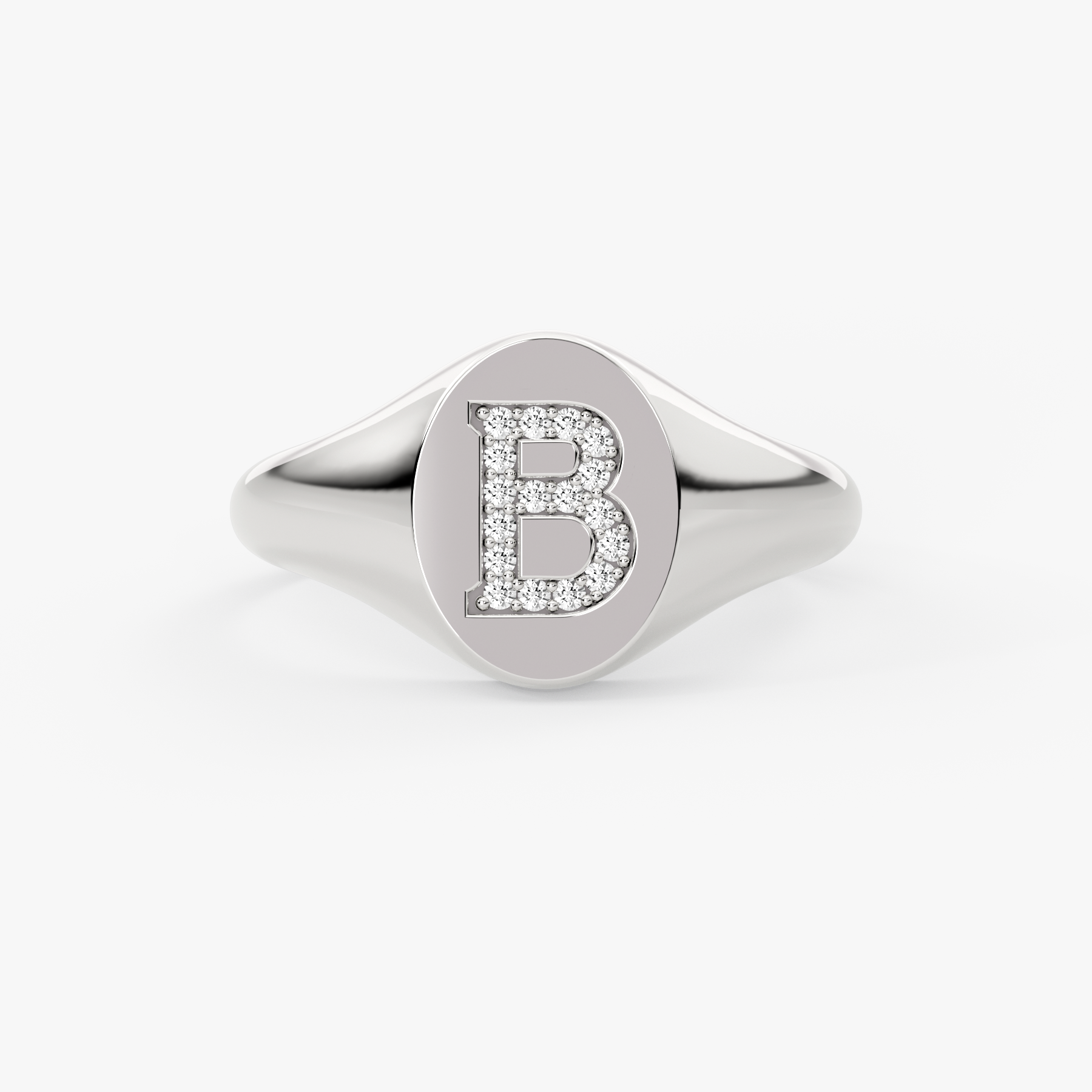 14 Ayar Katı Altın Pırlanta Baş Harfli Yüzük/ Özel Harfli Yüzük/ Kişiselleştirilmiş Altın Takı Hediyesi/ Pırlanta Monogram Yüzük/ Kadın ve Erkek İçin Hediye