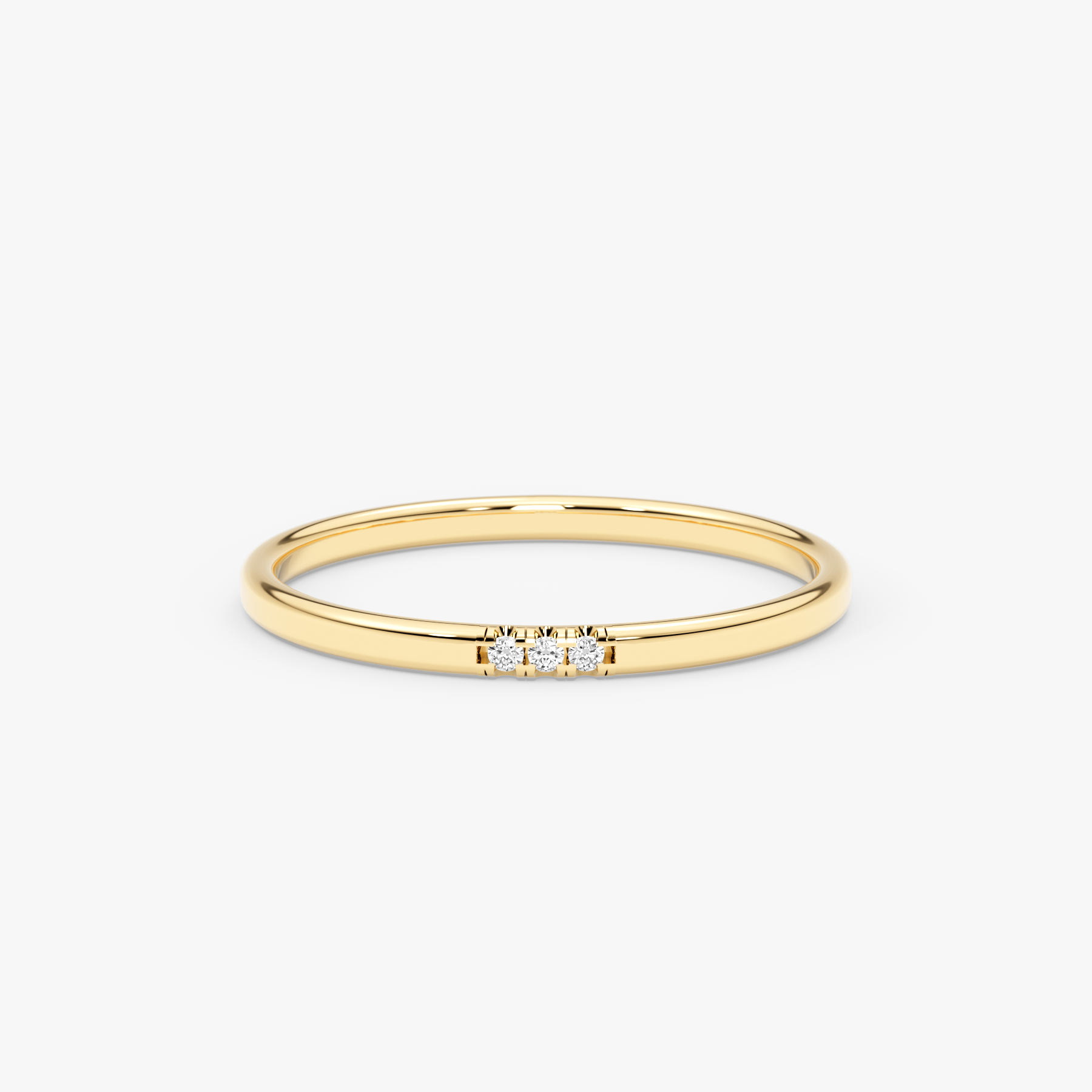 14 Ayar Altın Üst Üste Takılan Pırlanta Yüzük Seti – Evara 