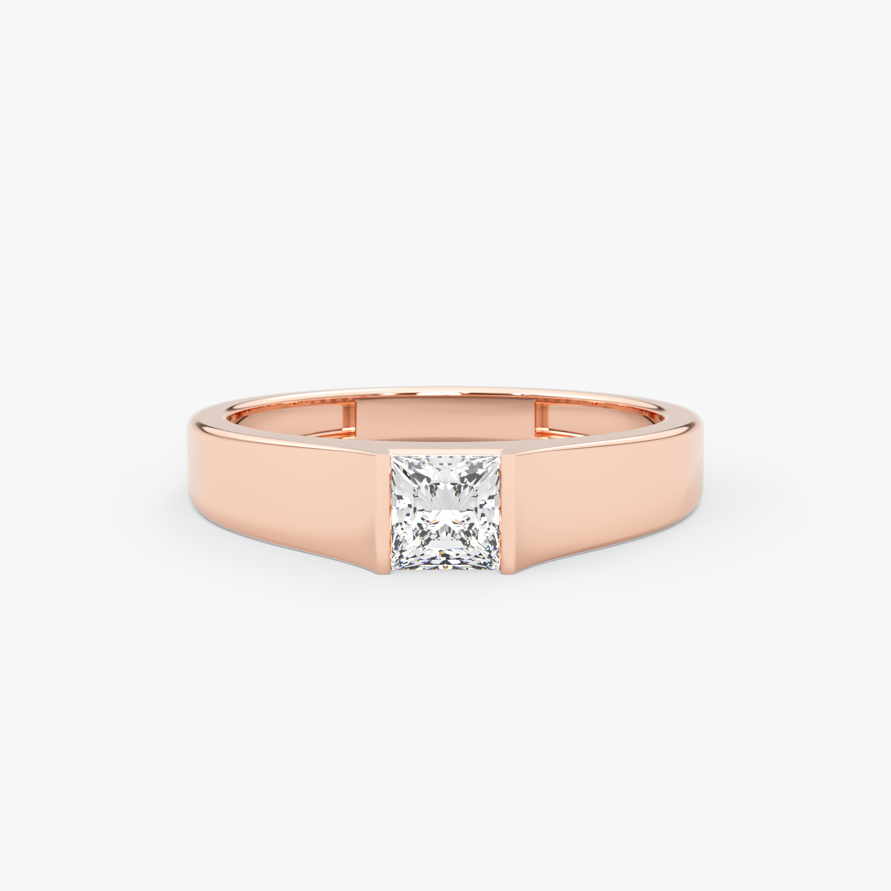 Princess Cut Lab Grown Diamond Square Ring – Viren