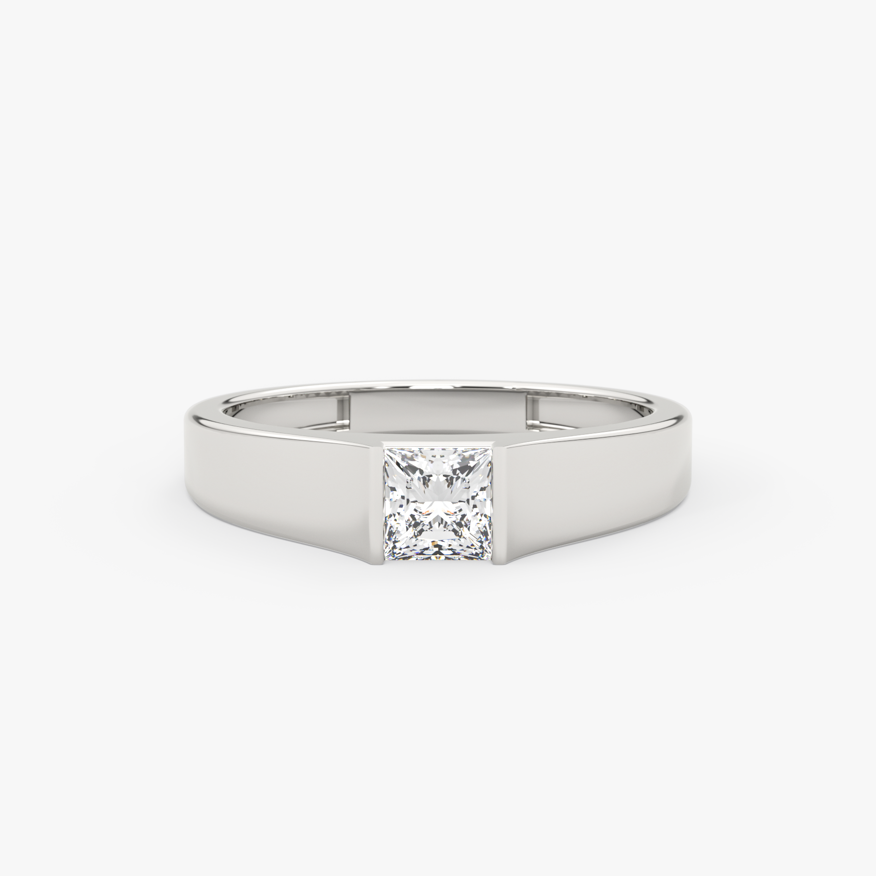 Princess Cut Lab Grown Diamond Square Ring – Viren