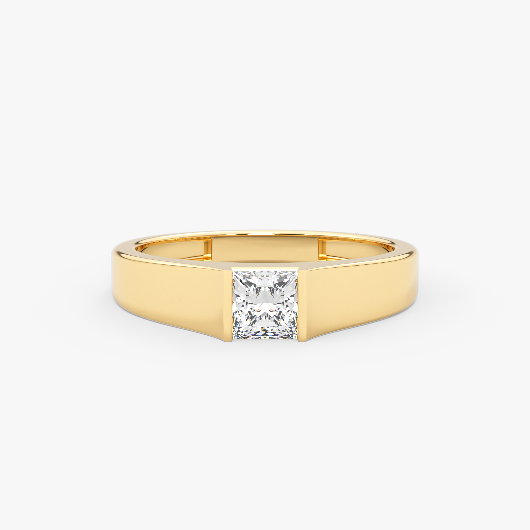 Princess Cut Lab Grown Diamond Square Ring – Viren