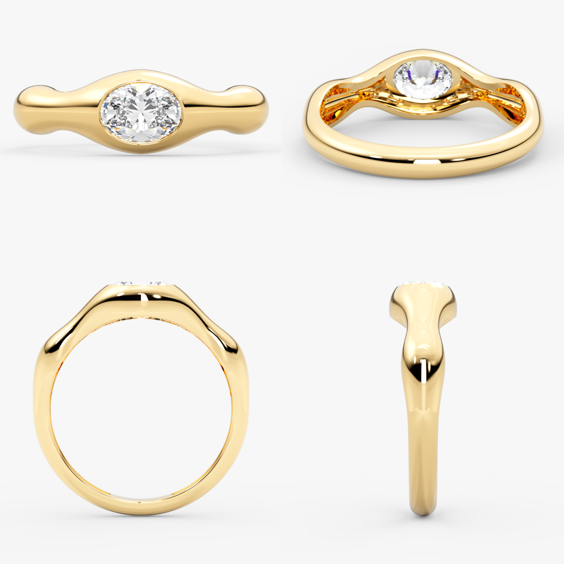 Oval Lab Grown Diamond Ring – Zirae
