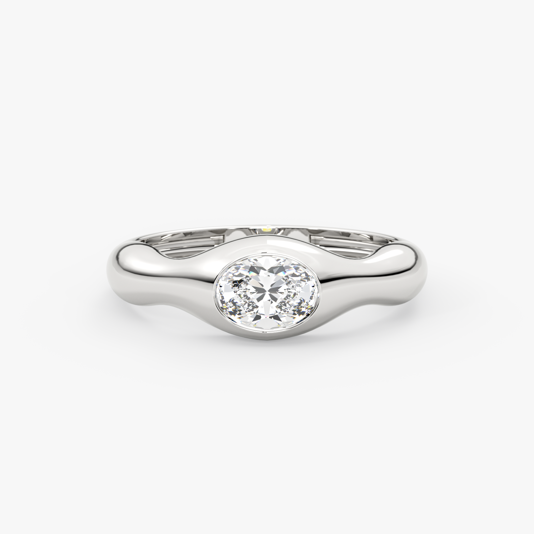 Oval Lab Grown Diamond Ring – Zirae