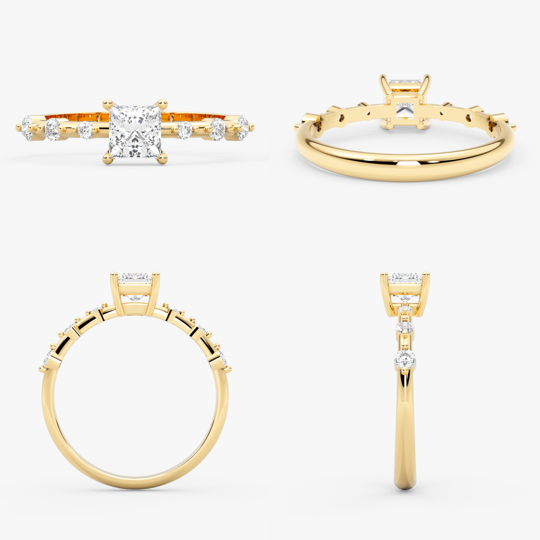 Princess Cut Lab Grown Diamond Ring – Zivar