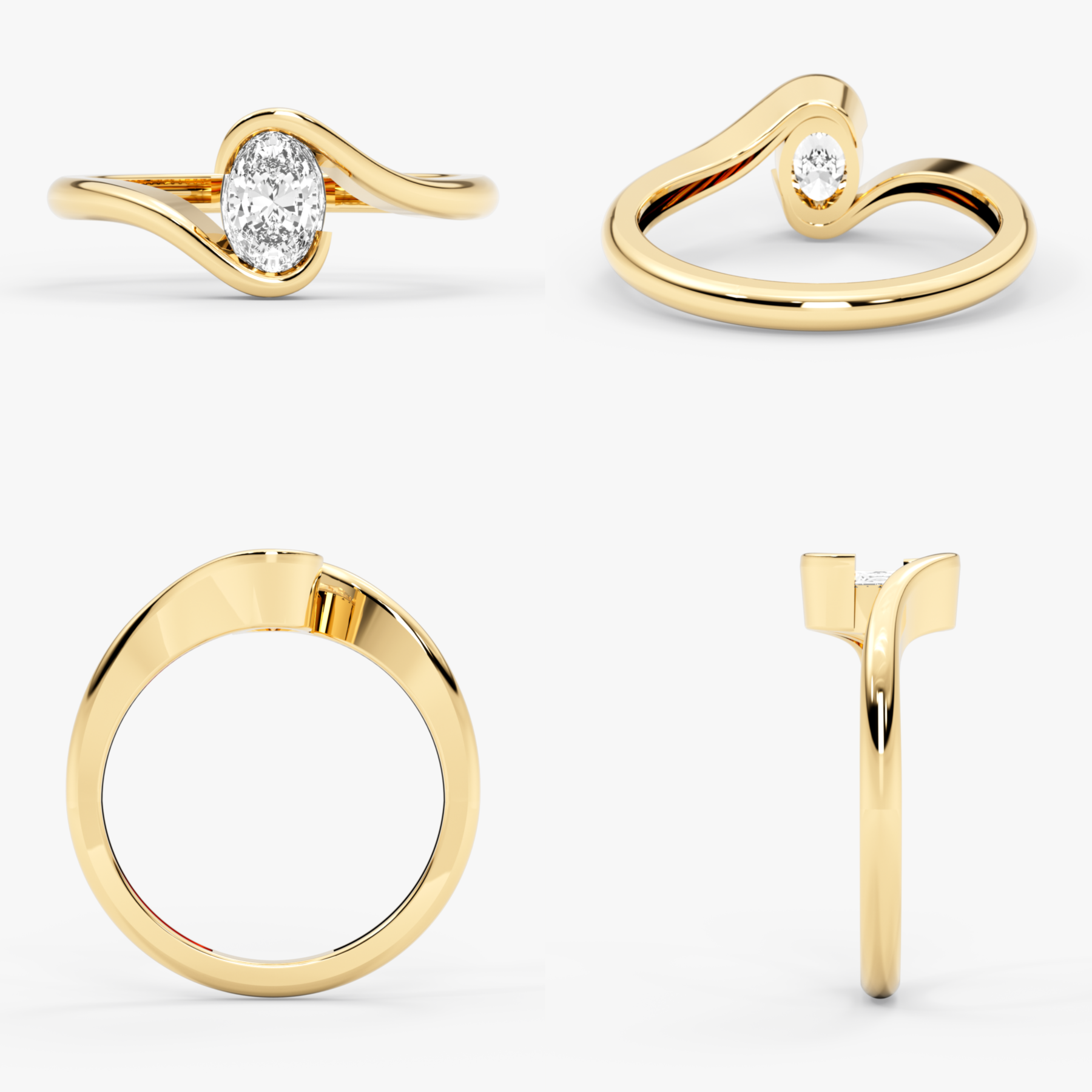 Oval Lab Grown Diamond Engagement Ring – Kairn