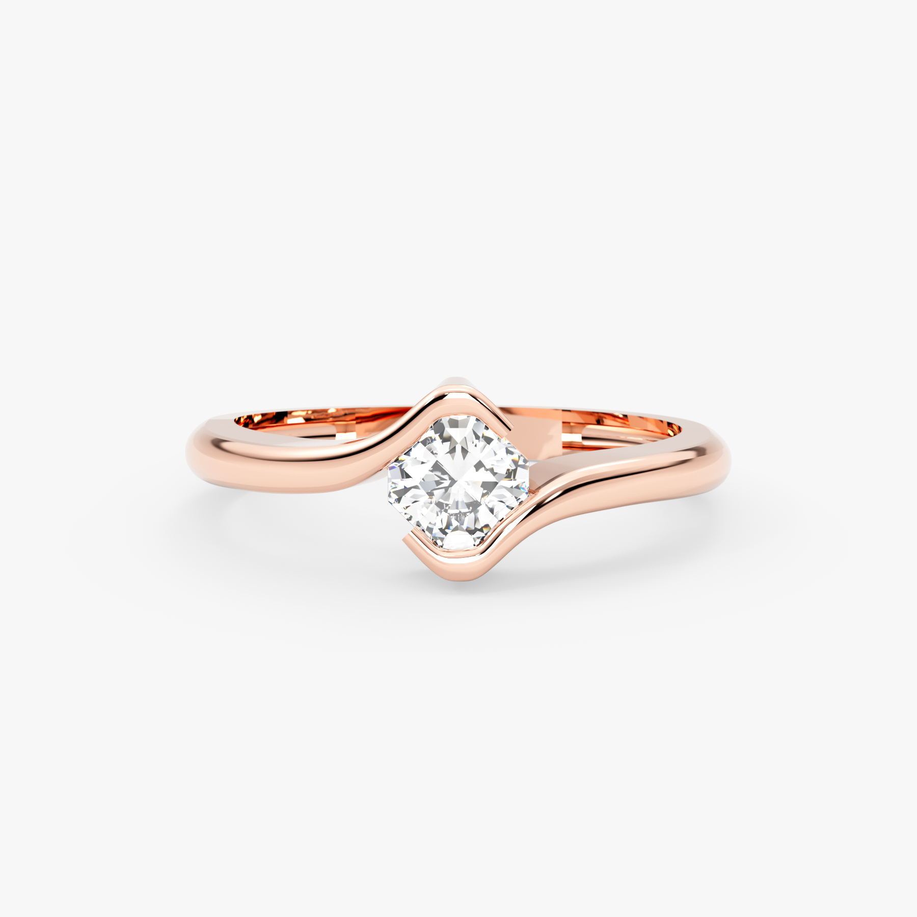 Asscher Lab Grown Diamond Engagement Ring – Kyren
