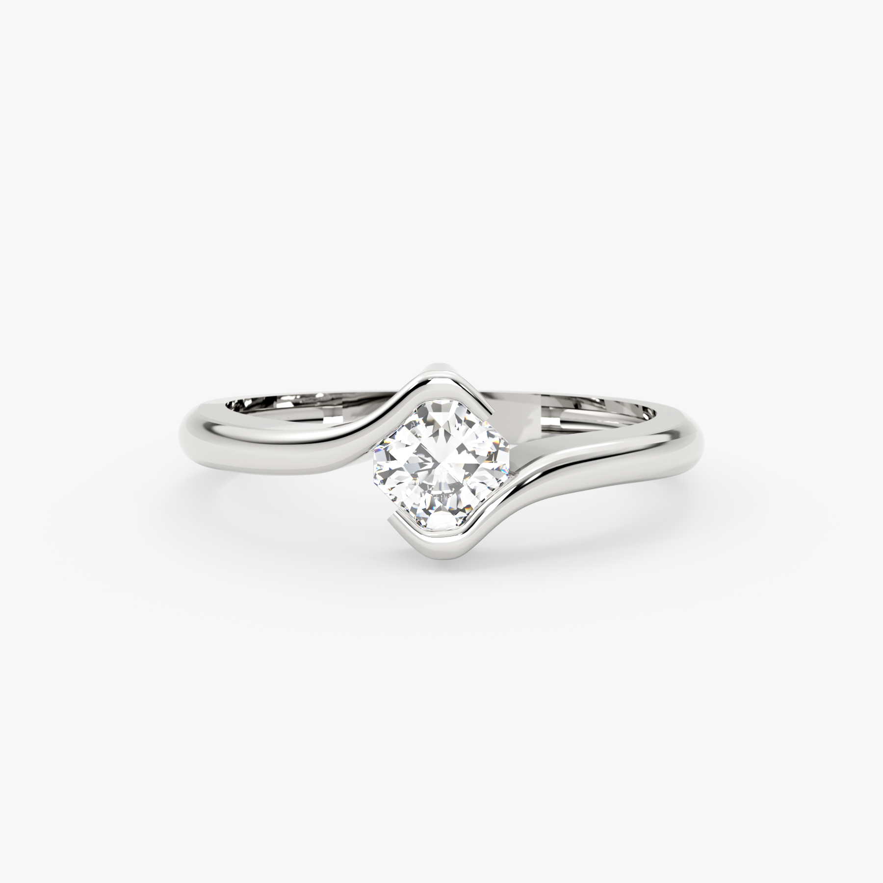 Asscher Lab Grown Diamond Engagement Ring – Kyren