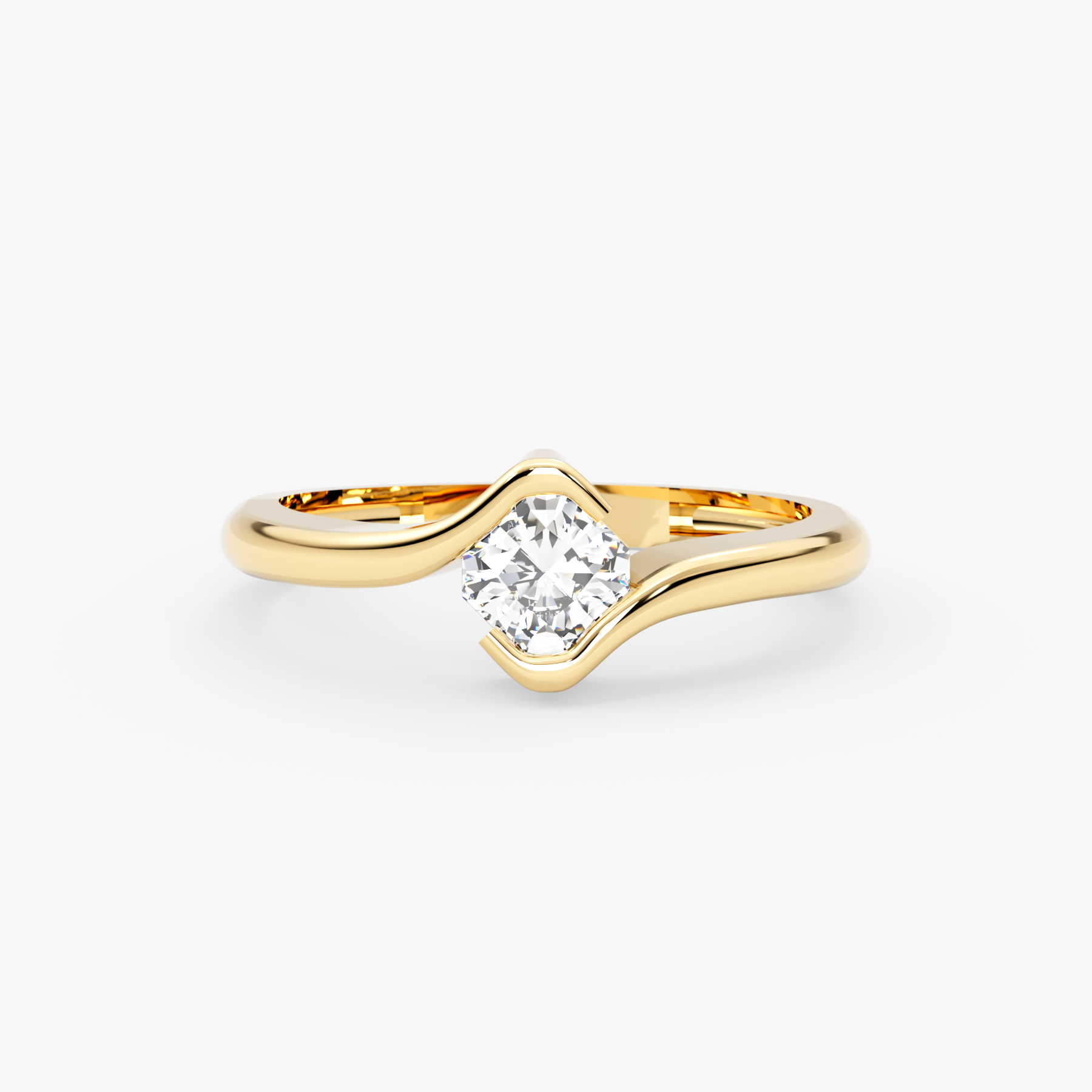 Asscher Lab Grown Diamond Engagement Ring – Kyren