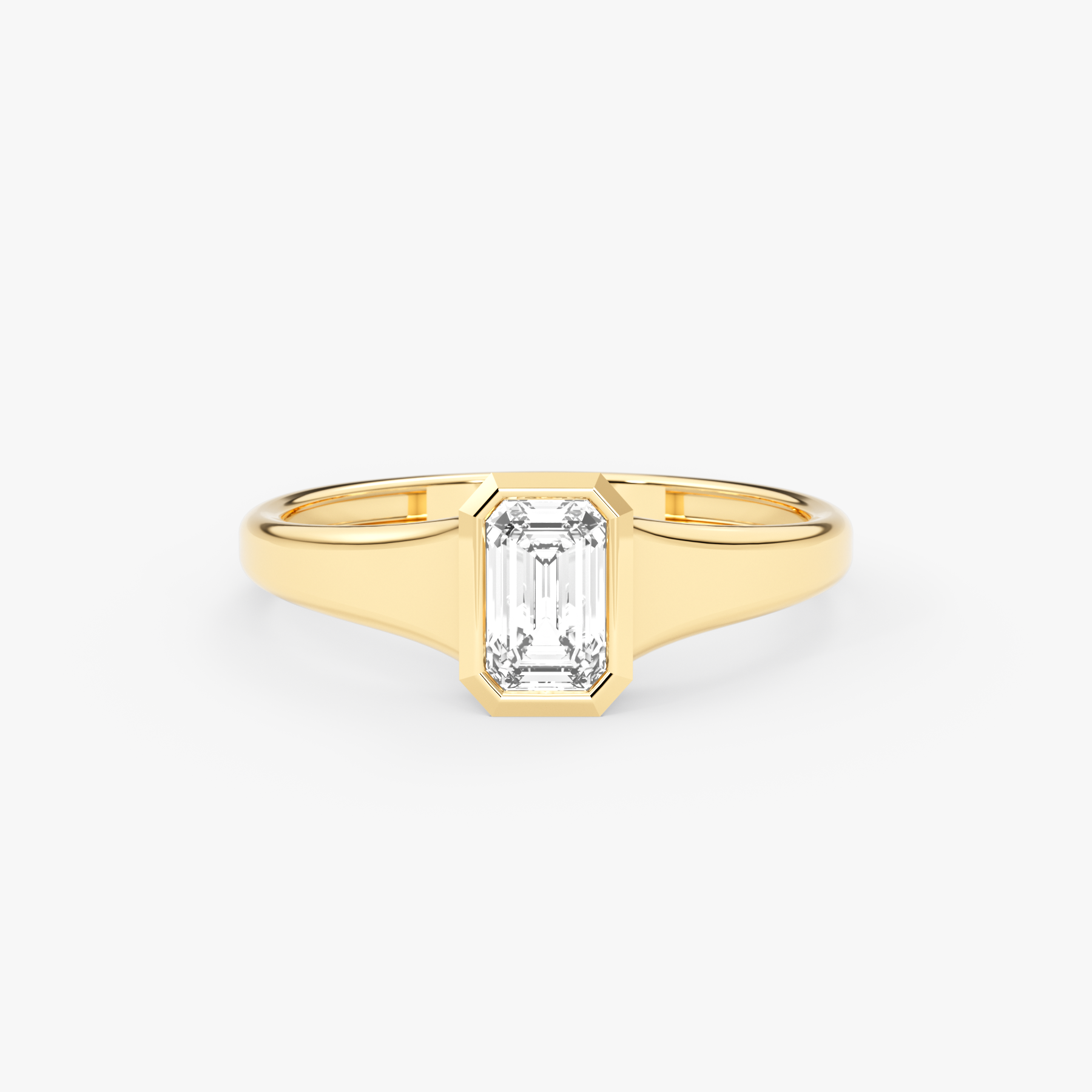 Emerald Cut Lab Grown Diamond Engagement Ring – Nexa