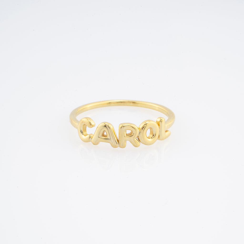 14K Gold Personalized Name Ring for Women – Elysia