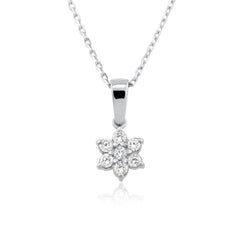 14K Gold Diamond Flower Necklace – Bloom