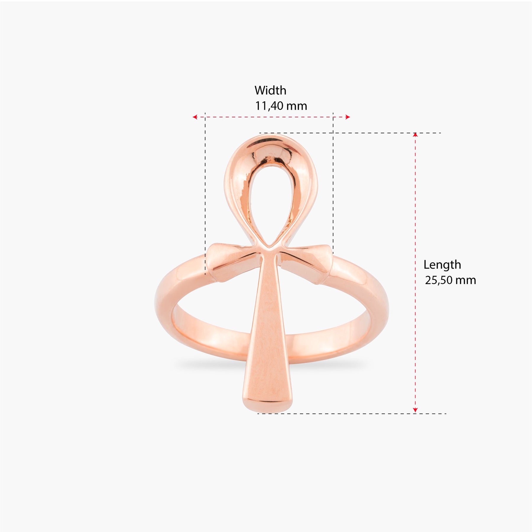 14K Gold Ankh Ring, Egyptian Symbol of Life – Neriah