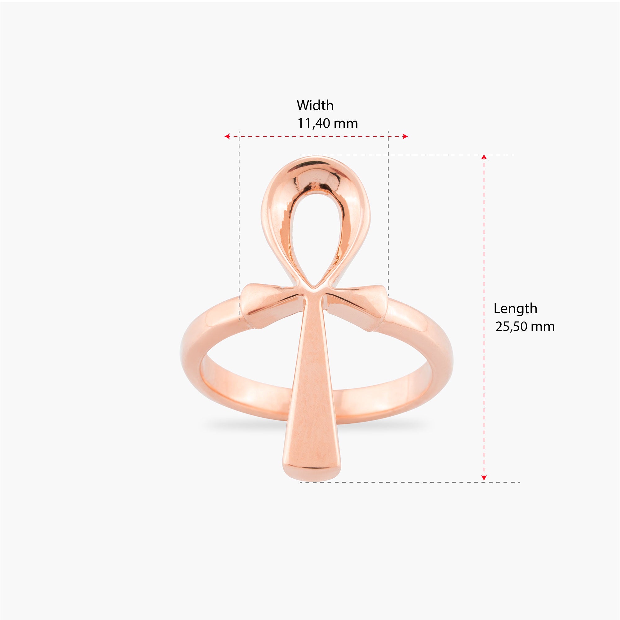 14K Gold Ankh Ring, Egyptian Symbol of Life – Neriah