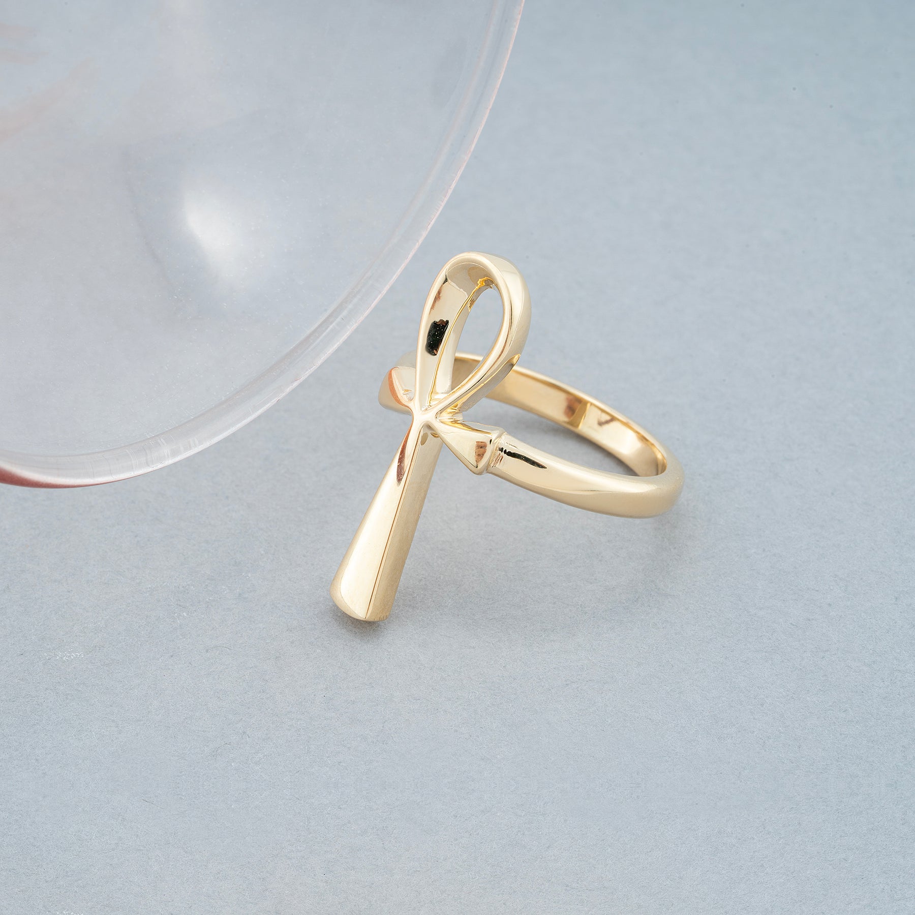 14K Gold Ankh Ring, Egyptian Symbol of Life – Neriah