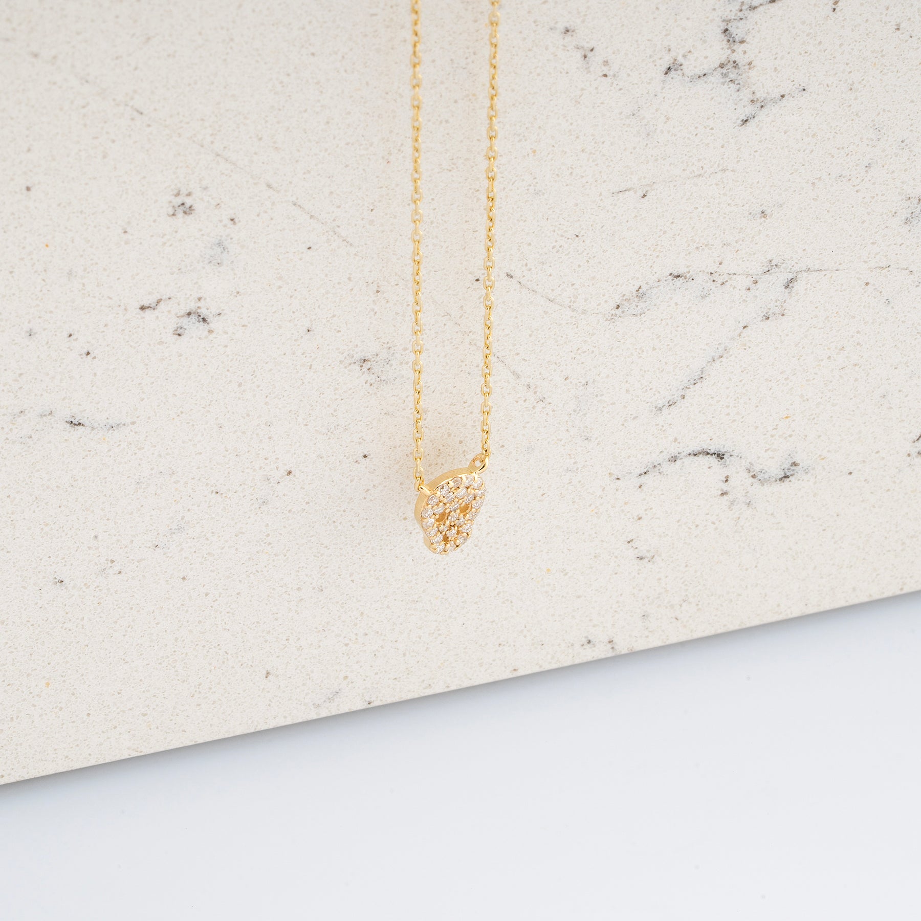 14K Gold Diamond Skull Necklace – Requiem