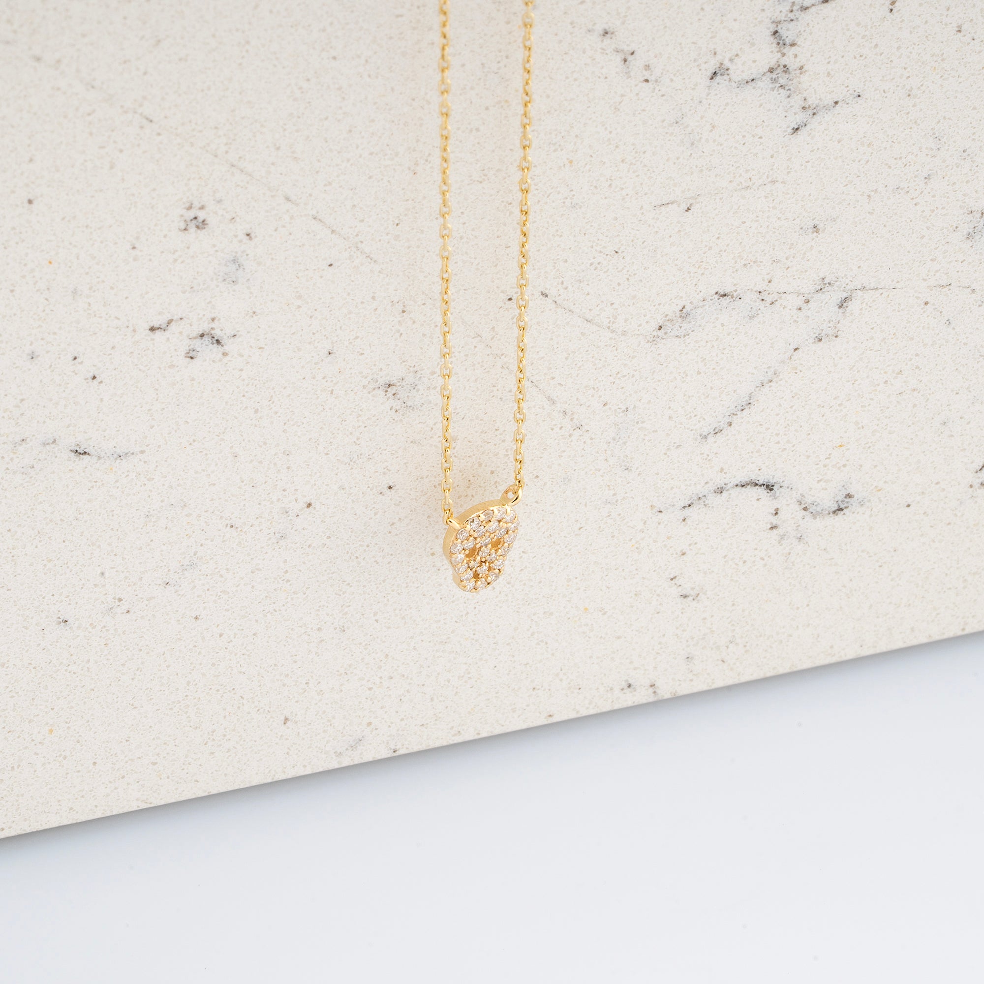 14K Gold Diamond Skull Necklace – Requiem