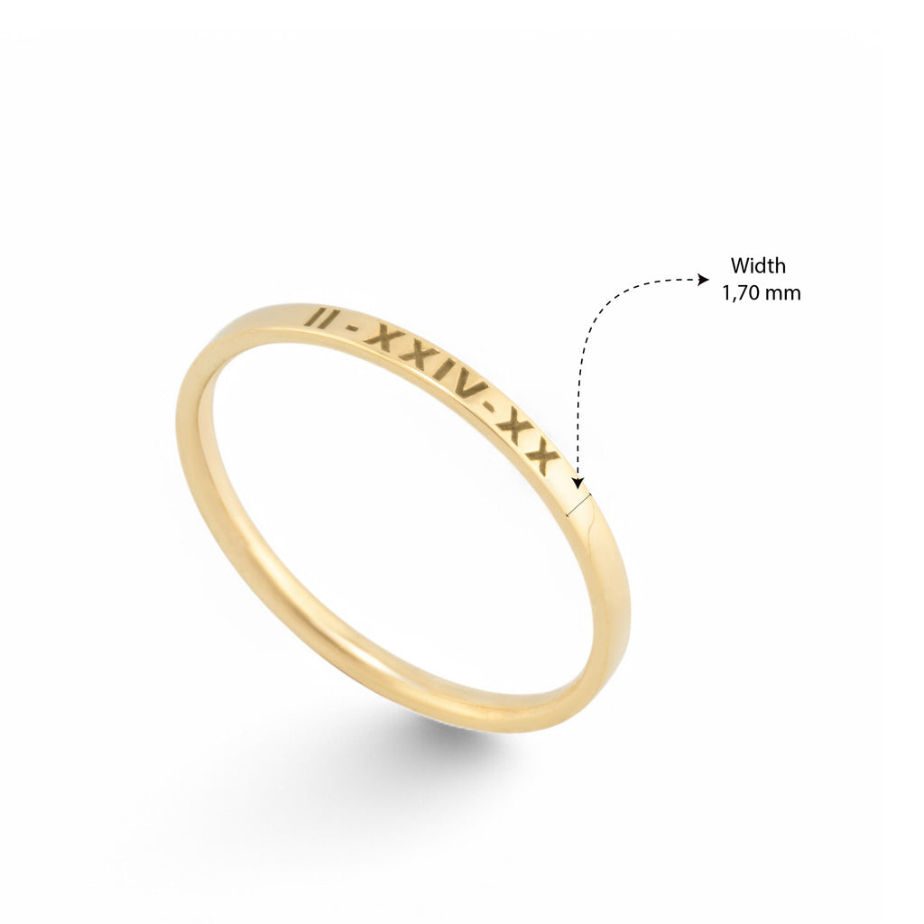 14K Gold Classic Wedding Band Set for Couples – Sienna