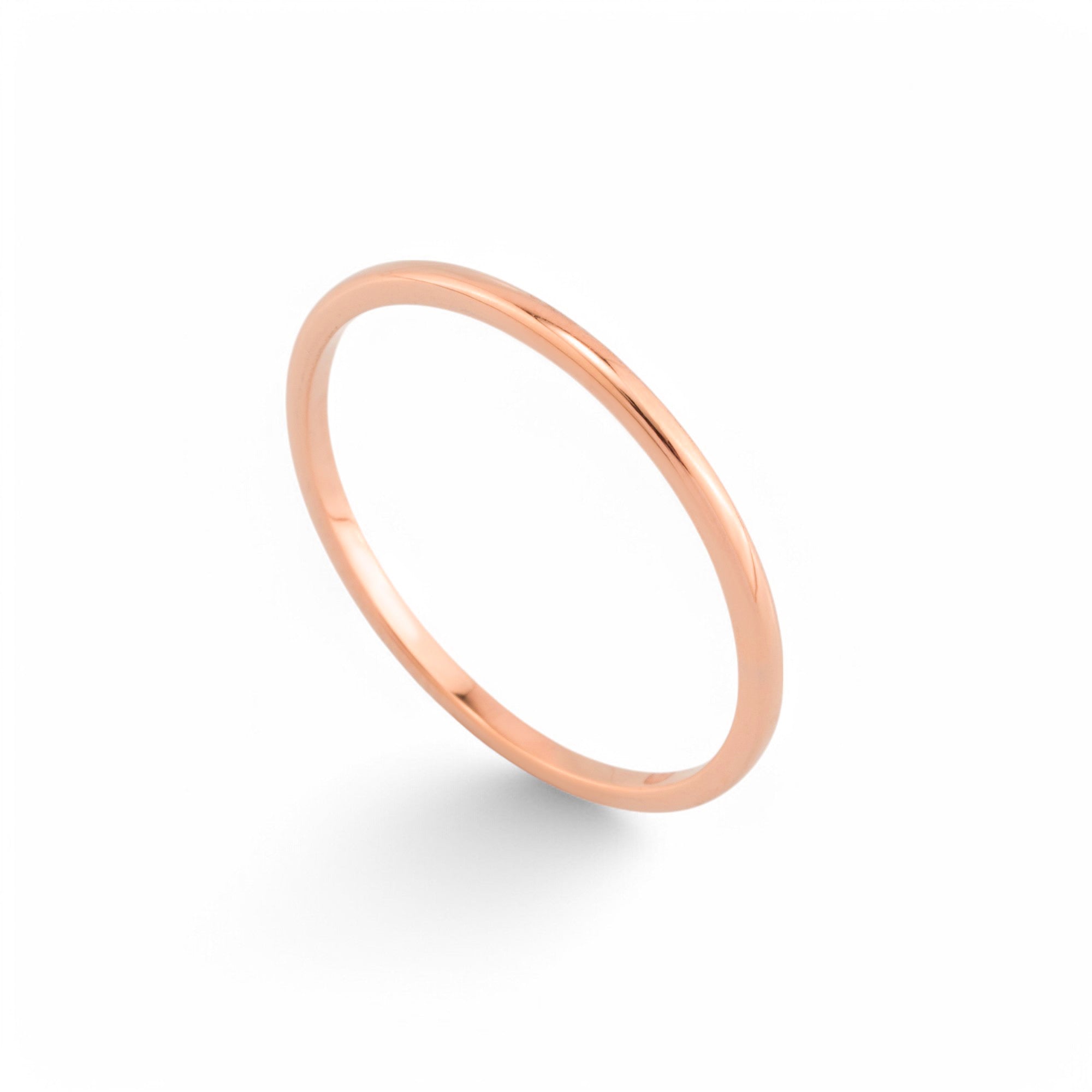 14K Gold Minimalist Wedding Band for Women – Elara