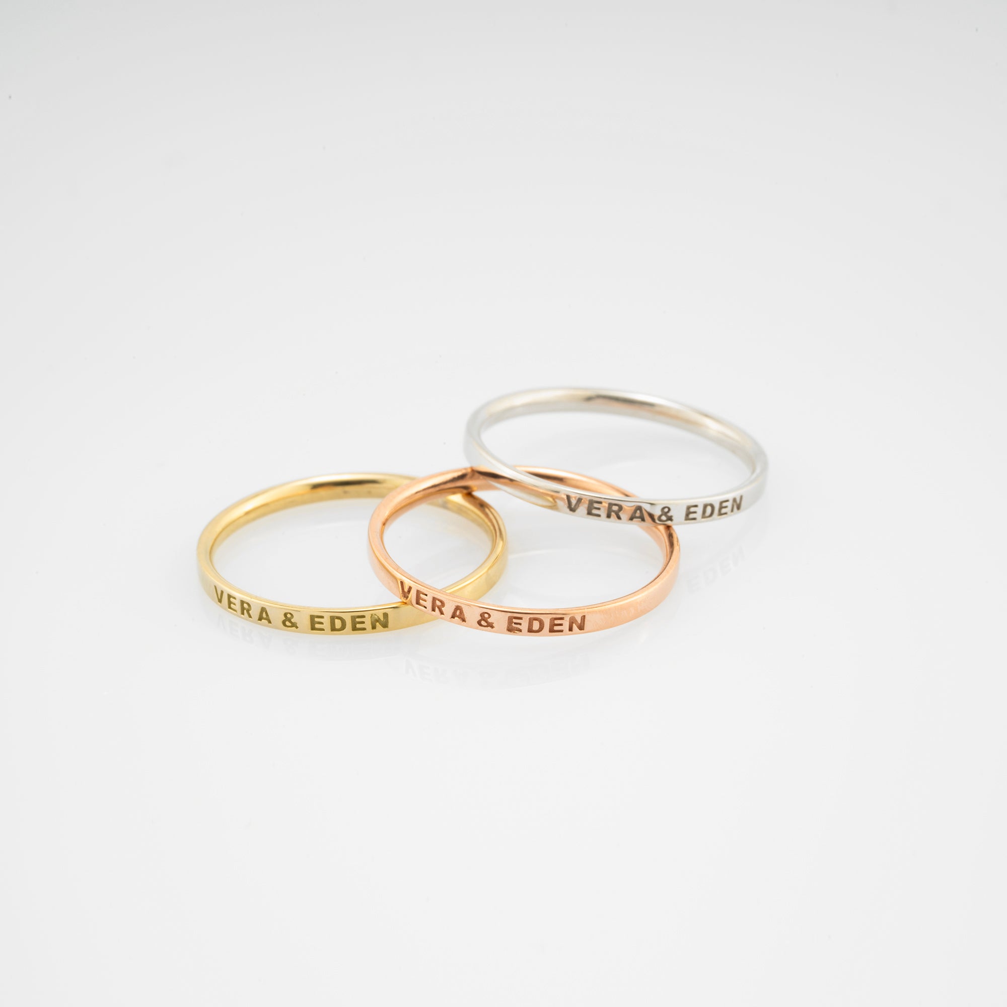 14K Gold Wedding Bands/ Men's Gold Wedding Band/ Women's Gold Wedding Band/ His and Hers Bands/ Gift for Her/ Gift for Him/ Custom Gold Ring
