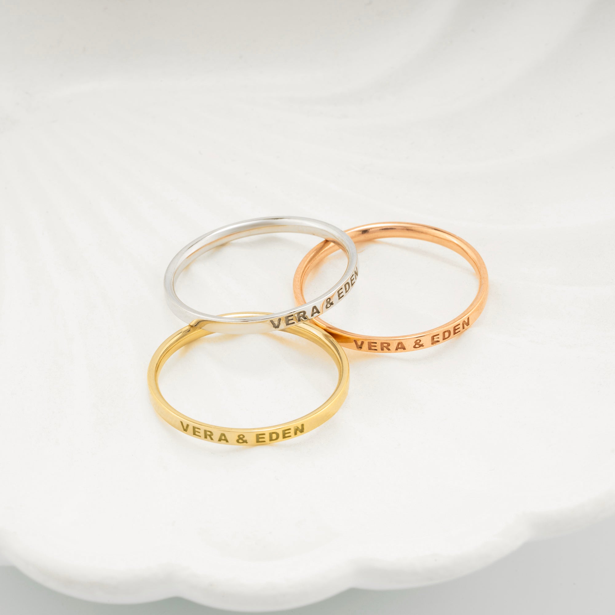 14K Gold Wedding Bands/ Men's Gold Wedding Band/ Women's Gold Wedding Band/ His and Hers Bands/ Gift for Her/ Gift for Him/ Custom Gold Ring