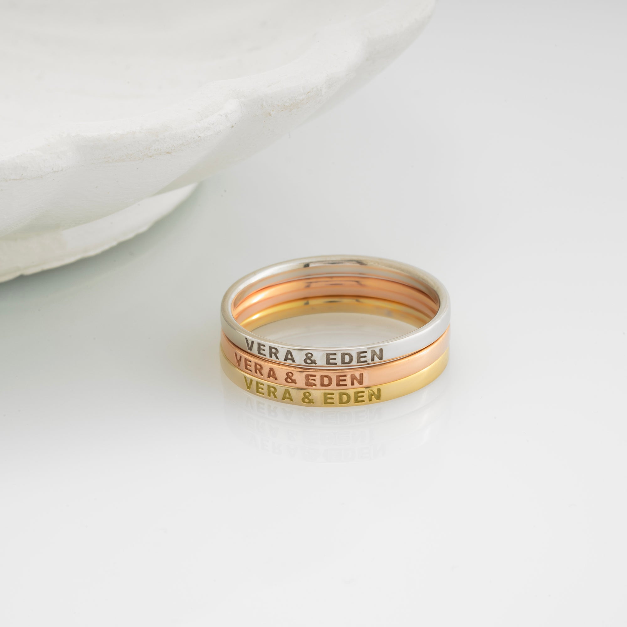 14K Gold Wedding Bands/ Men's Gold Wedding Band/ Women's Gold Wedding Band/ His and Hers Bands/ Gift for Her/ Gift for Him/ Custom Gold Ring