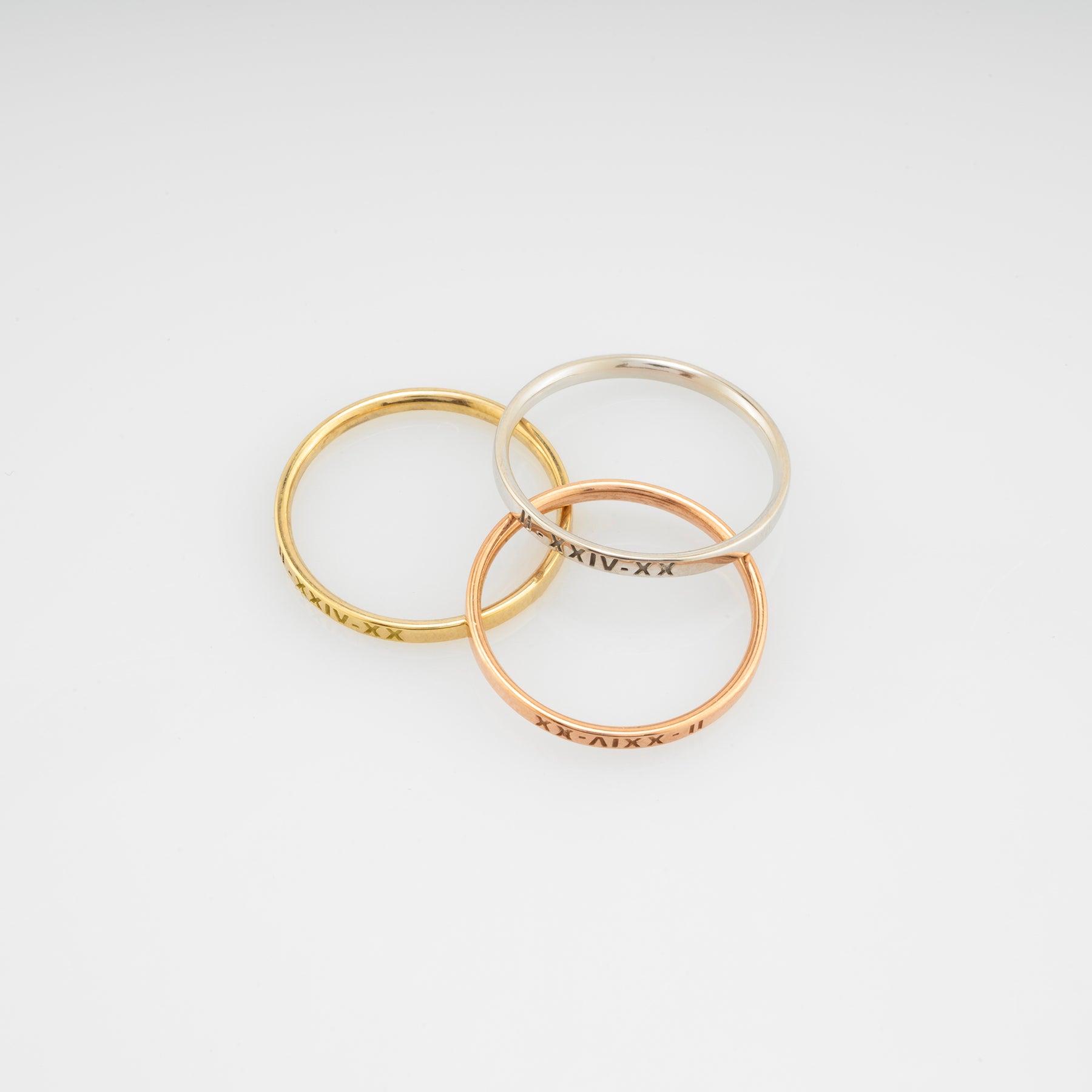 14K Gold Classic Wedding Band Set for Couples – Sienna