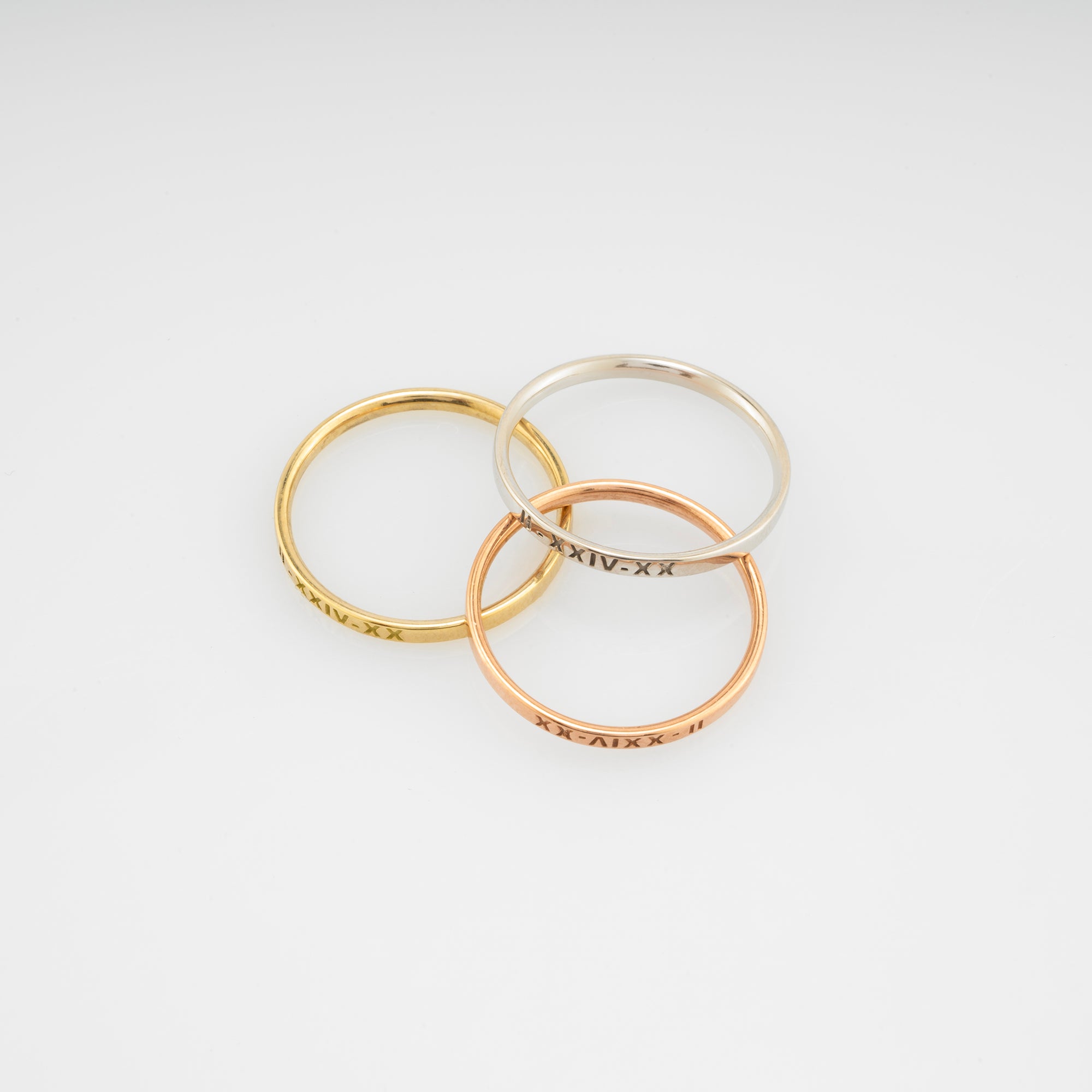 14K Gold Classic Wedding Band Set for Couples – Sienna