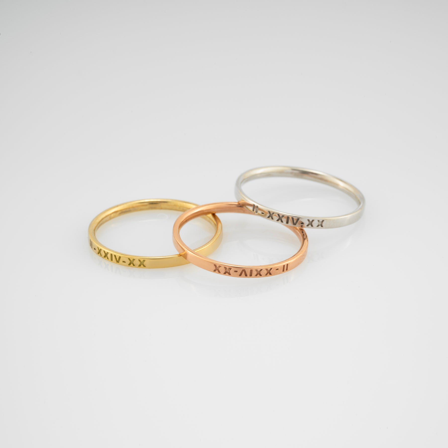 14K Gold Classic Wedding Band Set for Couples – Sienna