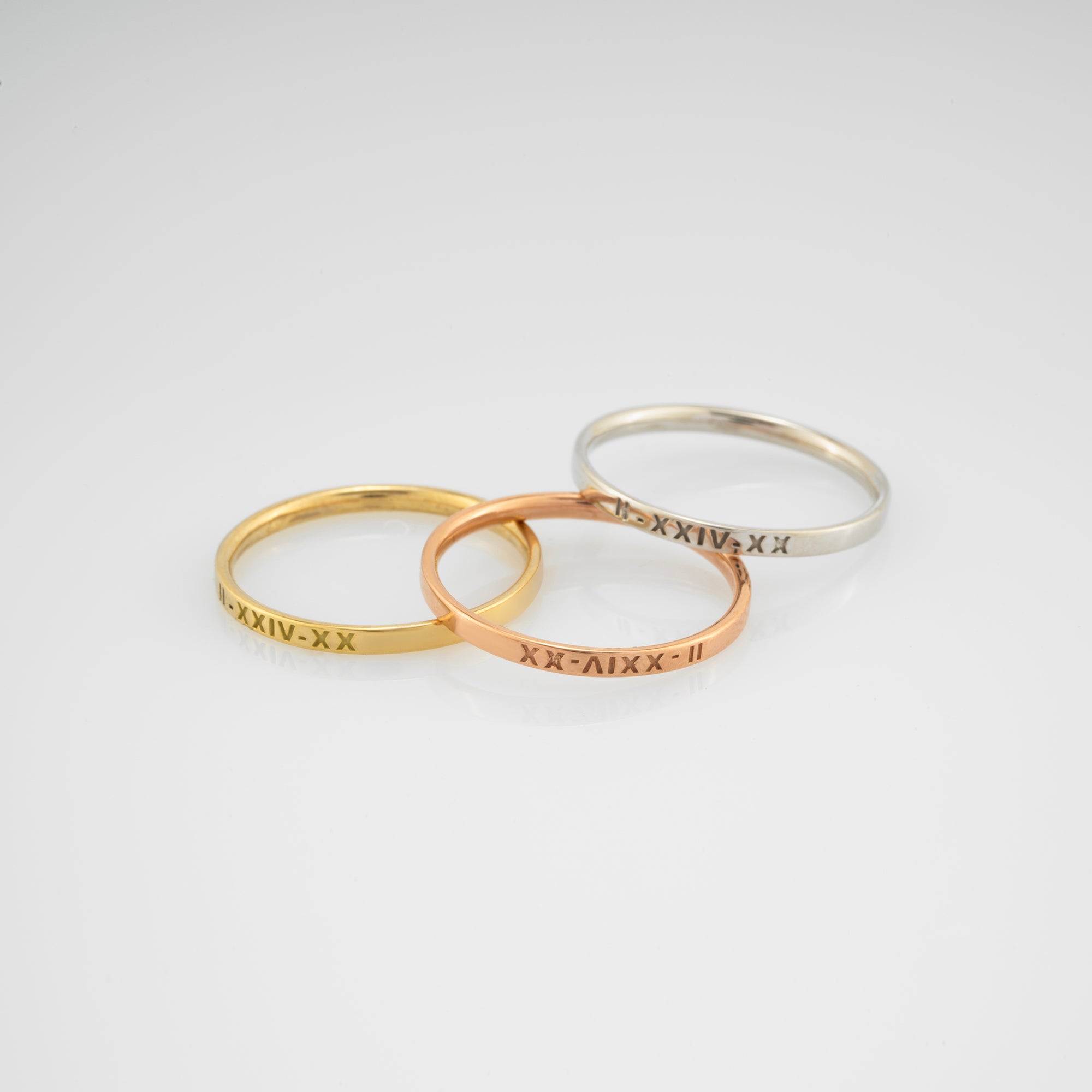 14K Gold Classic Wedding Band Set for Couples – Sienna