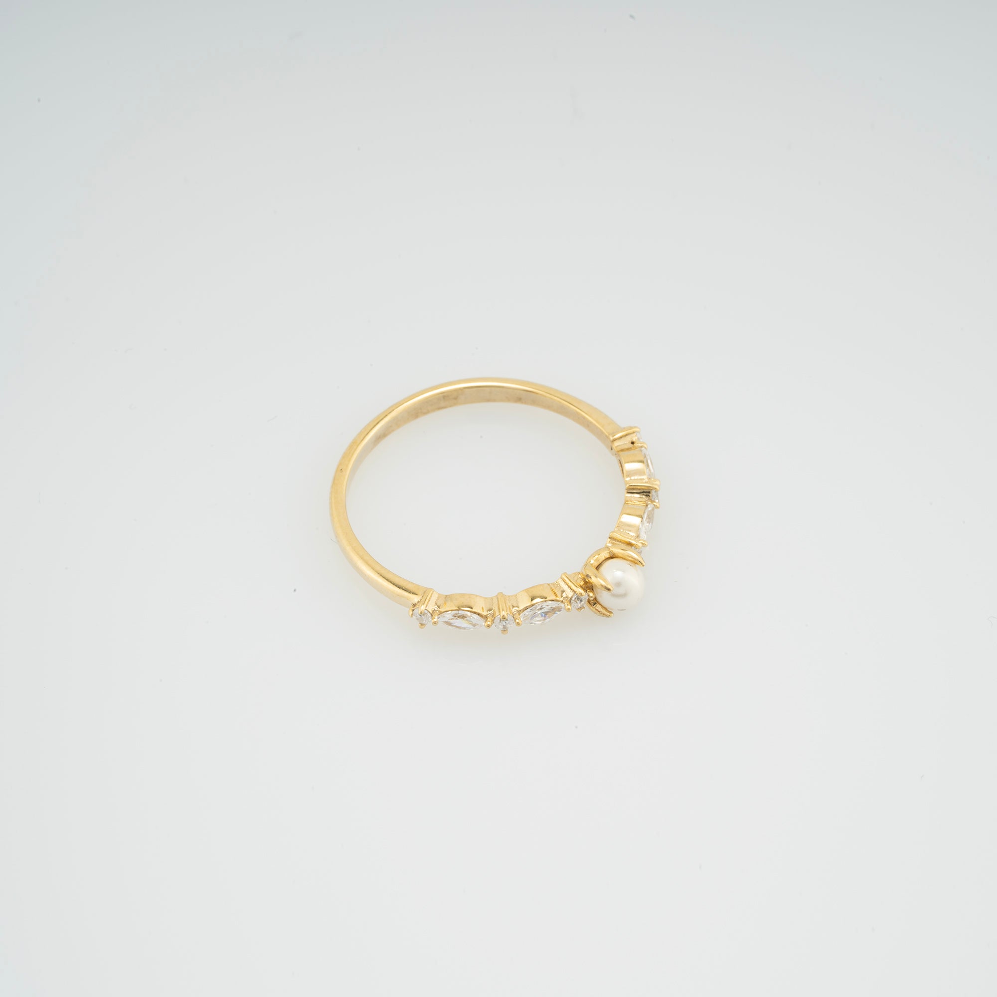 14K Gold Pearl & Diamond Ring – Averin