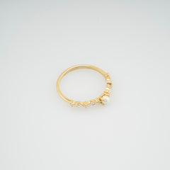14K Gold Pearl & Diamond Ring – Averin