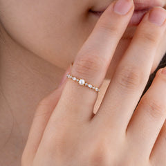 14K Gold Pearl & Diamond Ring – Averin