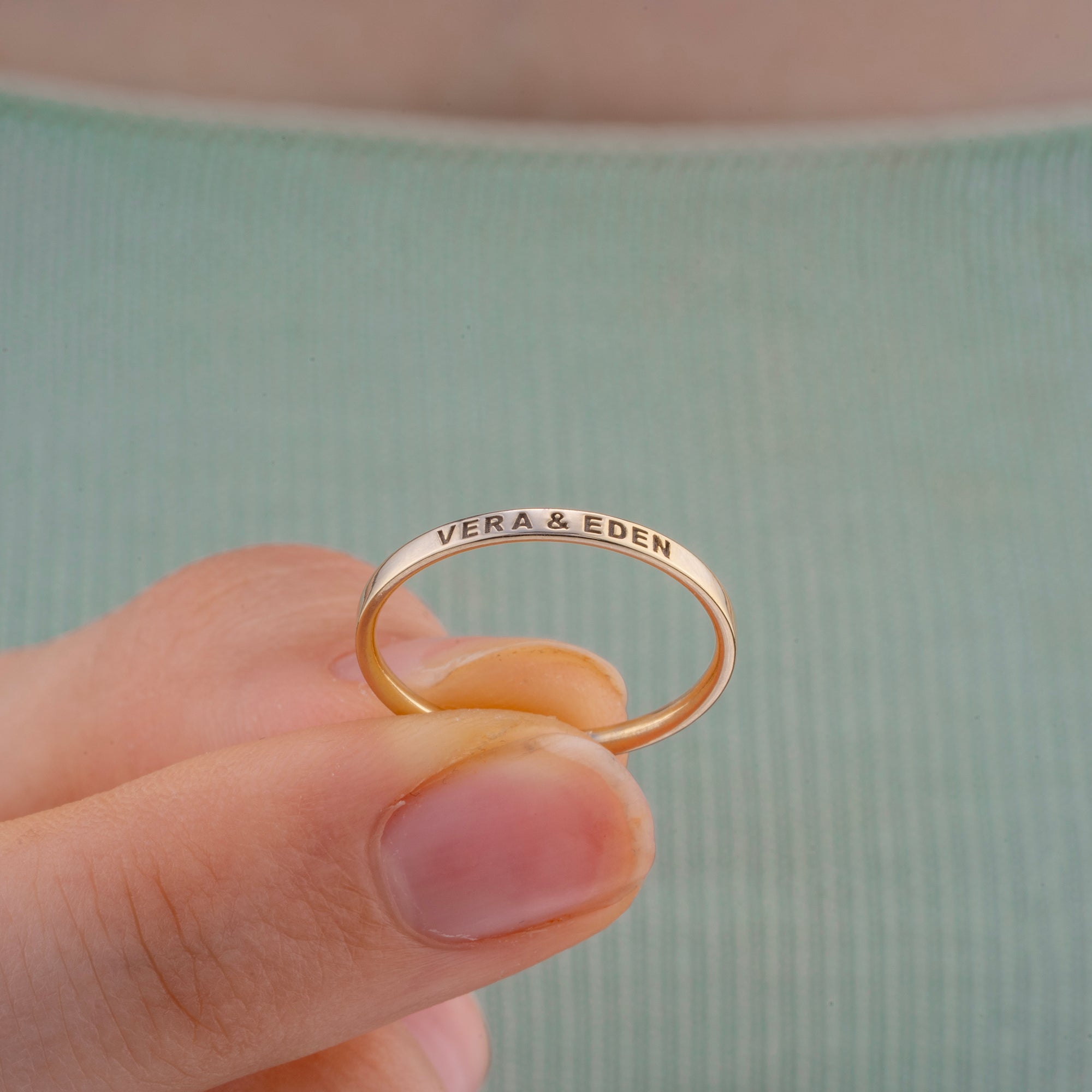 14K Gold Wedding Bands/ Men's Gold Wedding Band/ Women's Gold Wedding Band/ His and Hers Bands/ Gift for Her/ Gift for Him/ Custom Gold Ring