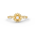 14K Gold Pearl & Diamond Ring – Elyen