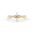 14K Gold Infinity Diamond Cross Ring – Everlight